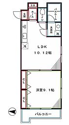 コントラーダ2 1LDKの間取図画像