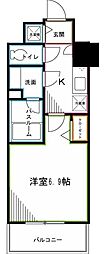 エミリブ鷺ノ宮 1Kの間取図画像