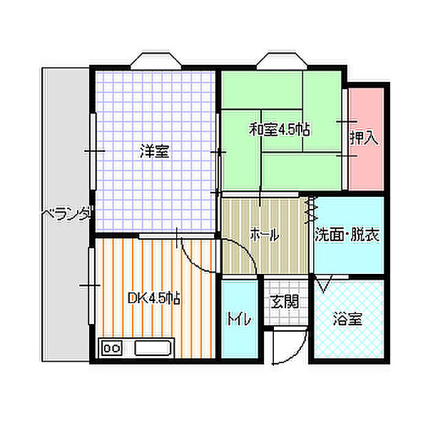 ラークサツキ ｜大阪府寝屋川市新家1丁目(賃貸マンション2DK・2階・40.00㎡)の写真 その2