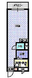 ハイツプレーヂ ワンルームの間取図画像