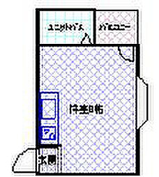 エムボックス ワンルームの間取図画像