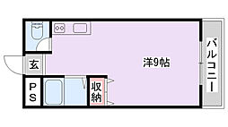 フェアリー枚方 ワンルームの間取図画像