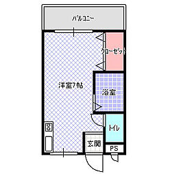 ミルフォード大東 ワンルームの間取図画像