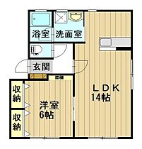 グランツＢ 101 ｜ 青森県弘前市大字福田1丁目（賃貸アパート1LDK・1階・46.82㎡） その2