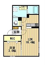 ウィットモア文京 105 ｜ 青森県弘前市大字文京町（賃貸アパート1LDK・1階・36.02㎡） その2