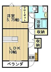間取図画像 1LDK