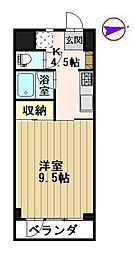 Oyビル 1Kの間取図画像