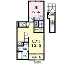 グランカルフール 1LDKの間取図画像