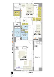 間取図画像 2LDK