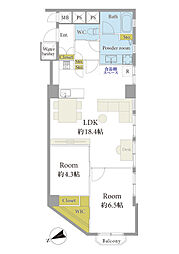 間取図画像 2LDK