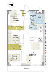 間取図画像 3LDK
