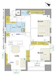 間取図画像 3LDK