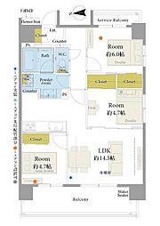 間取図画像 3LDK