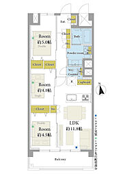 間取図画像 3LDK