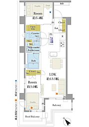 間取図画像 2LDK