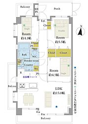 間取図画像 3LDK