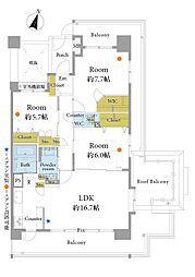間取図画像 3LDK