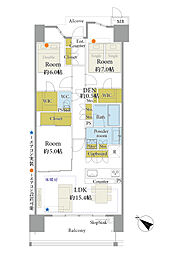 ジオ多摩センター 3LDKの間取図画像