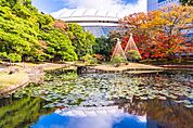 小石川後楽園　徒歩12分　四季折々の景色が美しい庭園