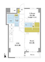 モンテベルデ千駄木 1SLDKの間取図画像