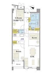 ランドステージ要町EXIST 2SLDKの間取図画像