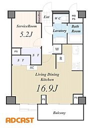 間取図画像 1LDK