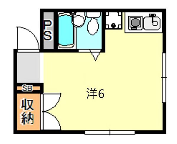 兵庫県明石市樽屋町(賃貸マンション1R・5階・18.50㎡)の写真 その2