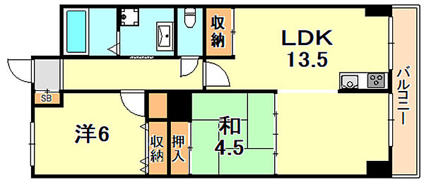 兵庫県神戸市垂水区本多聞２丁目(賃貸マンション2LDK・1階・57.75㎡)の写真 その2
