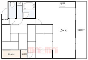 兵庫県明石市魚住町清水（賃貸マンション2LDK・3階・49.88㎡） その2