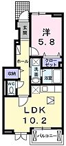 兵庫県明石市大久保町江井島（賃貸アパート1LDK・1階・43.12㎡） その2