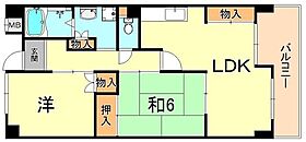 兵庫県神戸市垂水区北舞子４丁目（賃貸マンション2LDK・5階・58.77㎡） その2