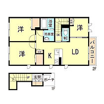 兵庫県神戸市西区王塚台２丁目（賃貸アパート3LDK・2階・66.97㎡） その2