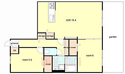 WELL HAPPY 2LDKの間取図画像