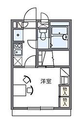 阪急伊丹線 伊丹駅 徒歩5分の賃貸アパート 2階1Kの間取り