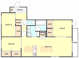 間取図画像 3LDK