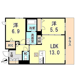 間取図画像 2LDK