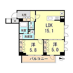 間取図画像 2LDK