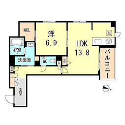 間取図画像 1LDK