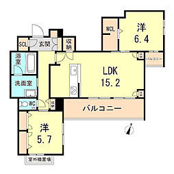間取図画像 2LDK