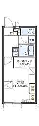 レオパレス魚住南 1Kの間取図画像