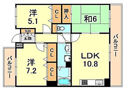 阪急神戸本線 六甲駅 徒歩7分 2階/-