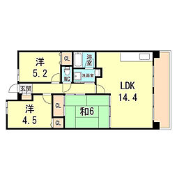アプリーレ垂水 3LDKの間取図画像