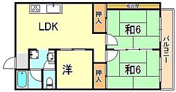 グランディアシャトー朝霧 3LDKの間取図画像