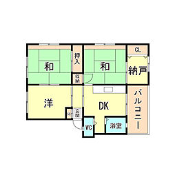 旭ケ丘コーポ 3SDKの間取図画像