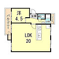 狩口台9団地29号棟4階7.7万円