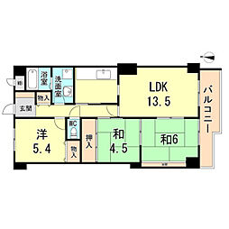 サンフレンド長坂 3LDKの間取図画像