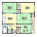 神陵台北住宅66号棟5階5.0万円