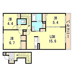 シャーメゾンセレナ 3LDKの間取図画像