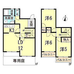 ファニータウン藤沢 4DKの間取図画像