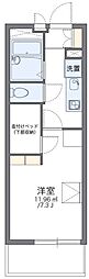レオパレスインテリスタ 1Kの間取図画像